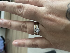 Havena W Steel zásnubní prsten z chirurgické oceli