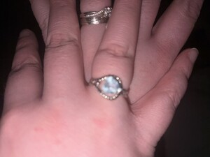 Tesa S Blue Topaz prsten ze stříbra s modrým topazem