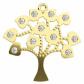 Sára Gold strom života ze žlutého zlata