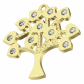 Sára G Briliant strom života ze žlutého zlata s brilianty