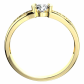 Ivone Gold zlatý prsten zdobený kamínky