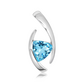 Dirk S Blue Topaz stříbrný přívěsek s modrým topazem