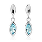 Jovana S Blue Topaz stříbrné náušnice s modrým topazem