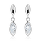 Jovana S White Topaz stříbrné náušnice s bílým topazem