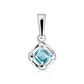 Lesia S Blue Topaz stříbrný přívěsek s modrým topazem