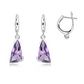 Myra S Amethyst stříbrné náušnice s ametystem