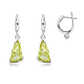 Myra S Lemon Citrine stříbrné náušnice s lemon citrínem