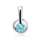 Efin S Blue Topaz stříbrný přívěsek s modrým topazem