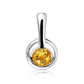 Efin S Golden Citrine stříbrný přívěsek s citrínem