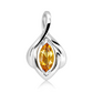 Amáta S Golden Citrine stříbrný přívěsek s citrínem