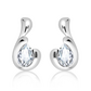 Bibiana S White Topaz stříbrné náušnice s bílým topazem