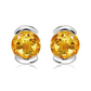 Hela S Golden Citrine stříbrné náušnice s citrínem