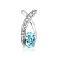 Reno S Blue Topaz stříbrný přívěsek s modrým topazem