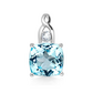 Ron S Blue and White Topaz stříbrný přívěsek s modrým a bílým topazem