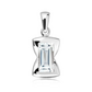 Abas S White Topaz stříbrný přívěsek s bílým topazem