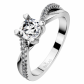 Garnet Silver - zásnubní prsten ze stříbra