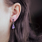 Myra S Amethyst stříbrné náušnice s ametystem