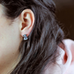 Ada S Blue Topaz stříbrné náušnice s modrým topazem