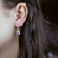 Jovana S Blue Topaz stříbrné náušnice s modrým topazem