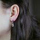 Jovana S White Topaz stříbrné náušnice s bílým topazem