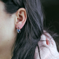 Bojana S Blue Topaz stříbrné náušnice s modrým topazem