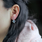 Amina S Blue Topaz stříbrné náušnice s modrým topazem
