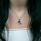 Narine S Amethyst stříbrný přívěsek s ametystem