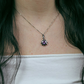 Lina S Amethyst stříbrný přívěsek s ametystem