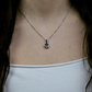 Efin S Blue Topaz stříbrný přívěsek s modrým topazem