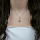 Jovan S Blue Topaz stříbrný přívěsek s modrým topazem
