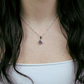 Lesia S Amethyst stříbrný přívěsek s ametystem