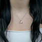 Nano S Pearl and Amethyst stříbrný přívěsek s perlou a ametystem