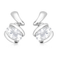Beda S White Topaz stříbrné náušnice s bílým topazem