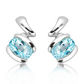 Beda S Blue Topaz stříbrné náušnice s modrým topazem
