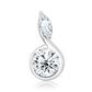 Narciska S White Topaz stříbrný přívěsek s bílým topazem