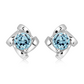 Alvis S Blue Topaz stříbrné náušnice s modrým topazem