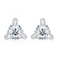 Galie S White Topaz stříbrné náušnice s bílým topazem