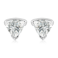 Silesia S White Topaz - stříbrné náušnice s bílým topazem