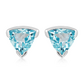 Silesia S Blue Topaz stříbrné náušnice s modrým topazem