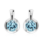 Vistula S Blue Topaz stříbrné náušnice s modrým topazem