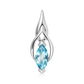 Erosa S Blue Topaz stříbrný přívěsek s modrým topazem