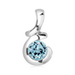 Atlas S Blue Topaz stříbrný přívěsek s modrým topazem
