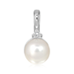 Iosana S Pearl and White Topaz stříbrný přívěsek s perlou a bílým topazem
