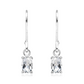 Materna S White Topaz stříbrné náušnice s bílým topazem