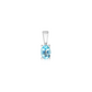 Niverni S Blue Topaz stříbrný přívěsek s modrým topazem
