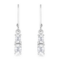 Duria S White Topaz stříbrné náušnice s bílým topazem