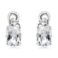 Felicie S White Topaz stříbrné náušnice s bílým topazem