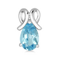 Prunella S Blue Topaz stříbrný přívěsek s modrým topazem