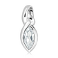 Justa S White Topaz stříbrný přívěsek s bílým topazem