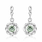 Lidka S Green Amethyst stříbrné náušnice se zeleným ametystem